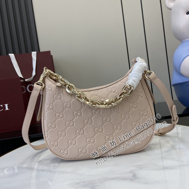 Gucci專櫃古馳最新款Emblem系列小號肩背包鏈條女包 jh2849型號：815409